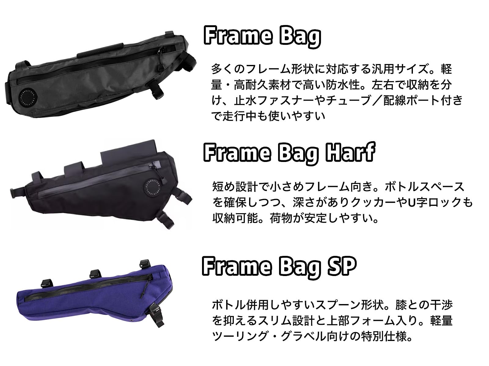 Amazon.co.jp: 日本製 FAIRWEATHER フェアウェザー half frame bag 