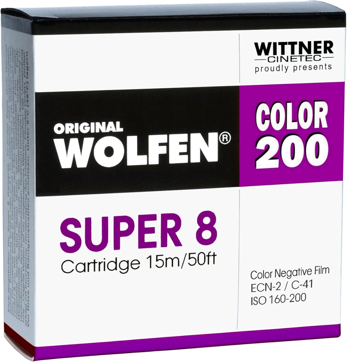 Original Wolfen Colour 200 Super 8 ISO 160-200