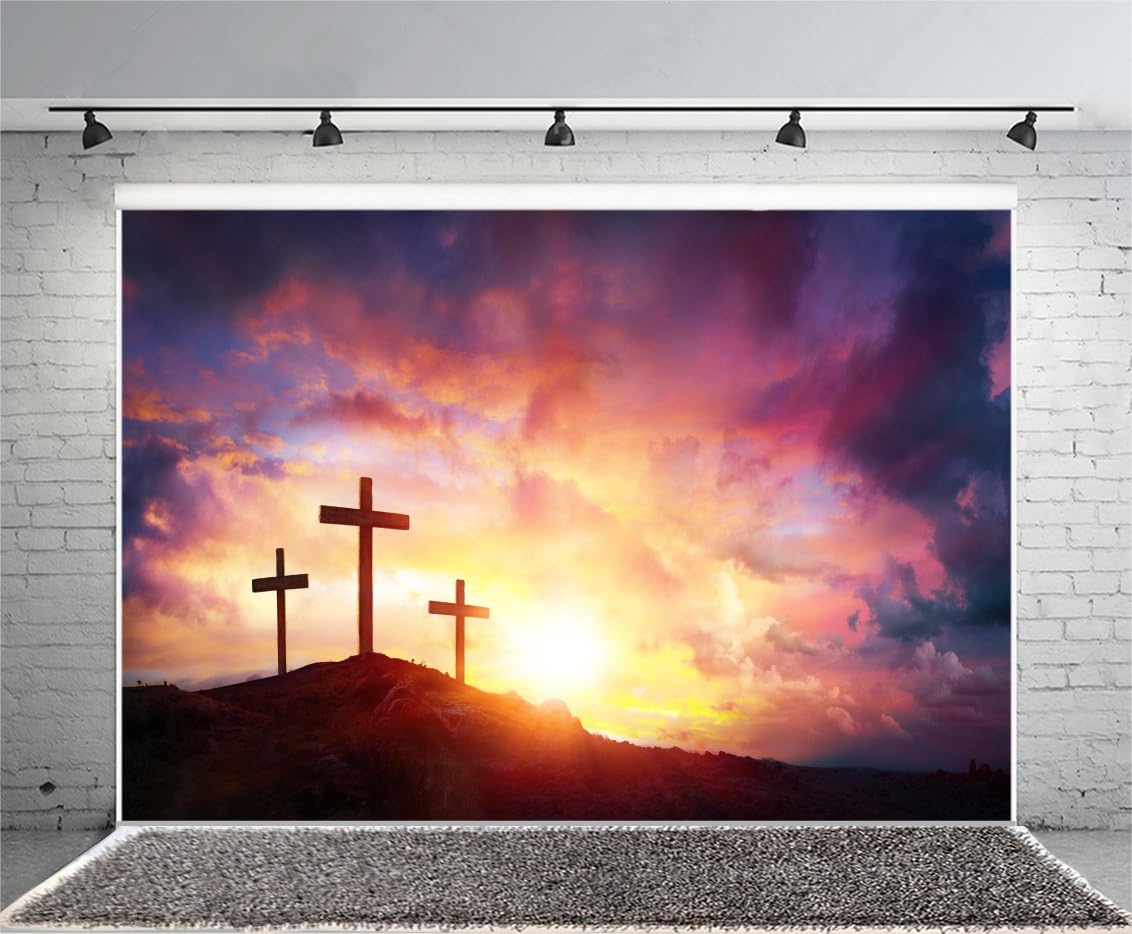 Suреr Sаlе 🛒 OFILA Empty Tomb Backdrop 10x6.5ft Easter Resurrection of Jesus Christ Backdrop Crucifixion Photos Holy Lights Religious Belief Burial Background Sepulcher Lord Pray Sunday Christianity Photos Studio