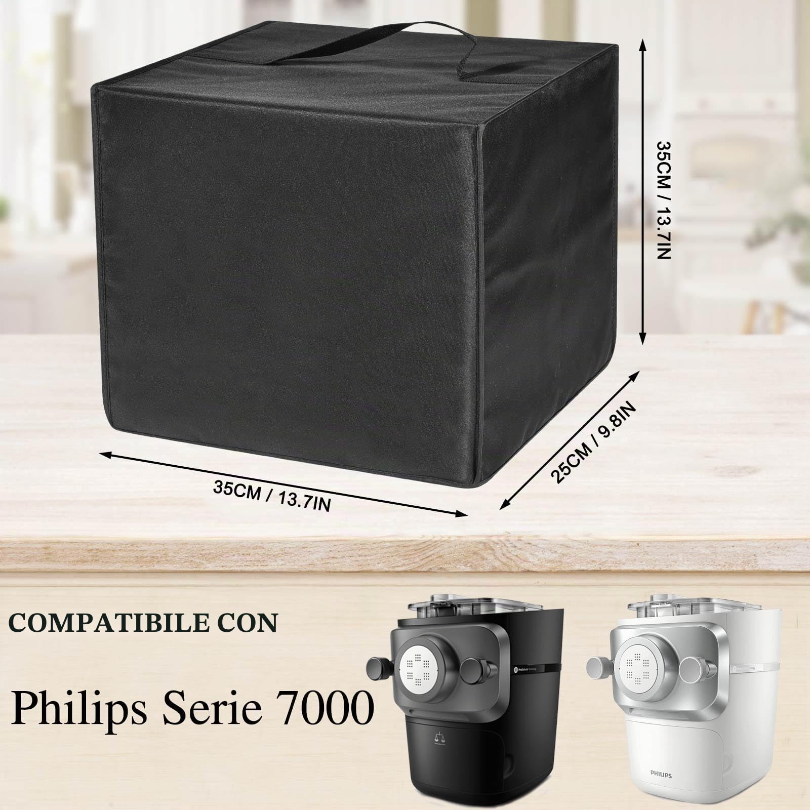 Resistente al calore, impermeabile, copertura universale antipolvere per macchine per la pasta Philips, serie 7000 HR2665/93, Unold 68801 Noodmeister e così via