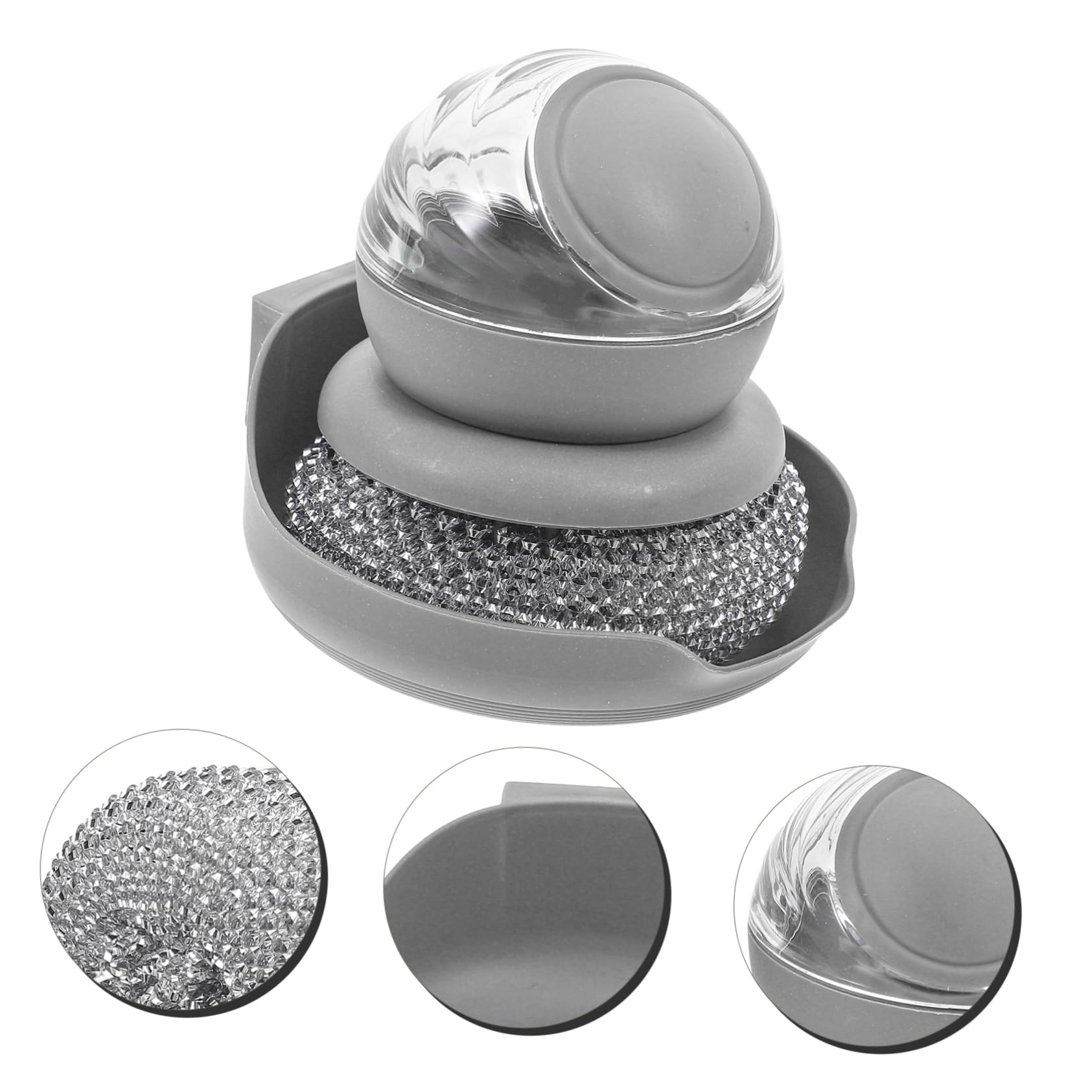 DECHOUS 5juegos Cepillo De Limpieza De Cocina Diseño Ergonómico Estropajo De Inoxidable para Fregar Platos y Sartenes para Eliminar Grasa y Suciedad Utensilios De Cocina