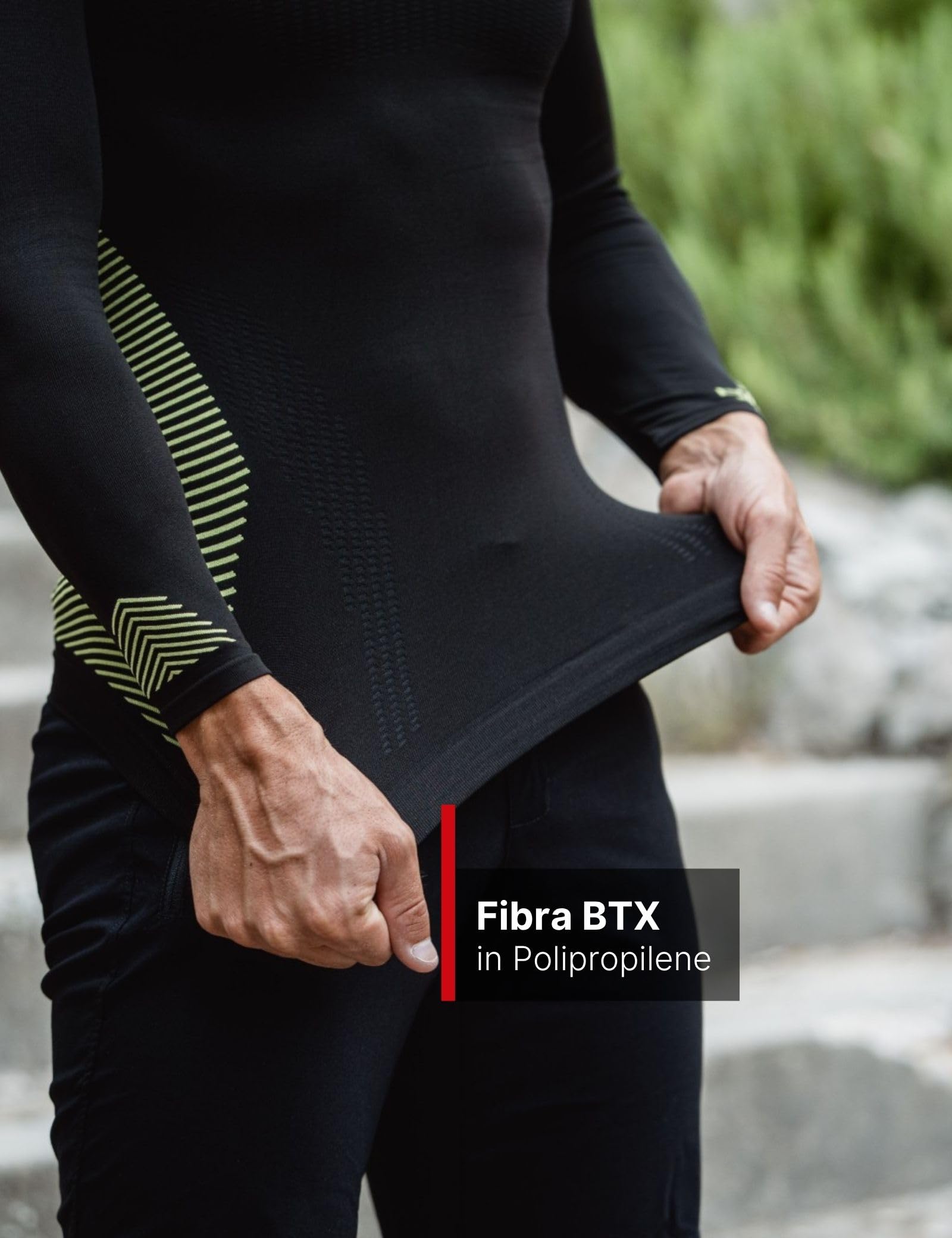 BIOTEX Manica Lunga 3D per Sport Outdoor, Intimo Tecnico Sportivo, Traspirante e Senza Cuciture