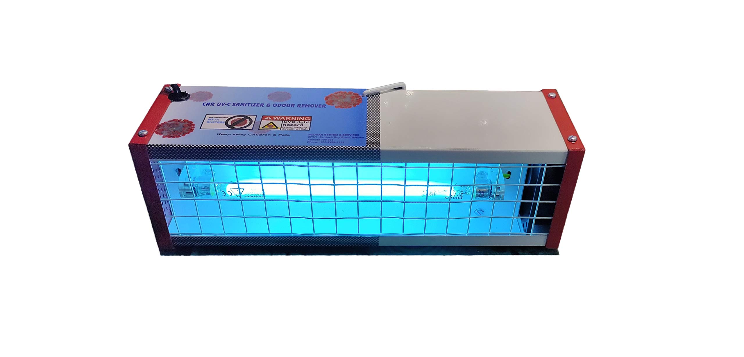 Portable Car or Domestic UV Sterilizer to remove germs,viruses,etc| Mini exhaust fan for air purification |Auto shutdown|timer in-built|Metal body with 100% protection|(MAKE IN INDIA),1 year WARRANTY-image-27