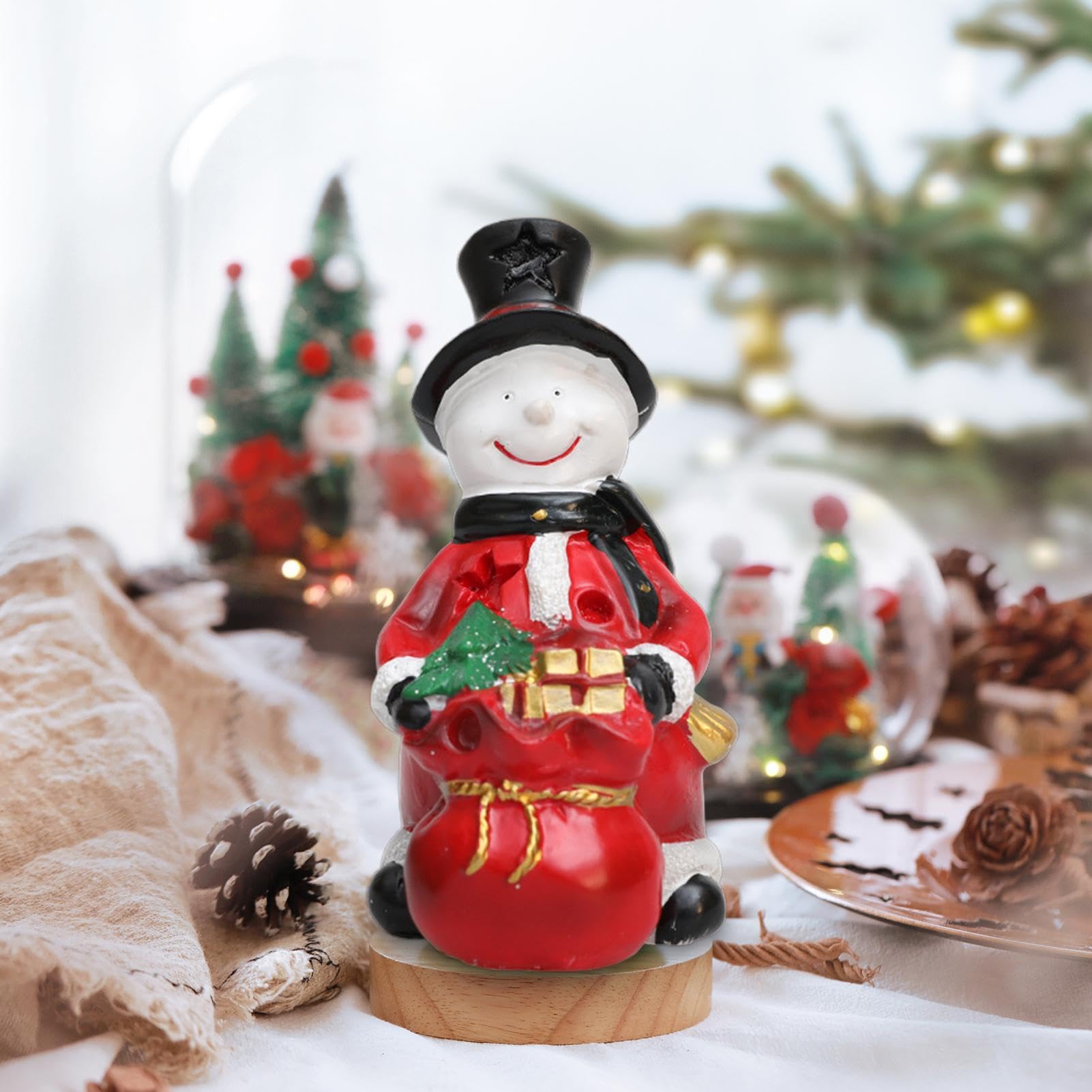 Amazon.co.jp: クリスマス サンタ クロース フィギュア、屋内サンタ 