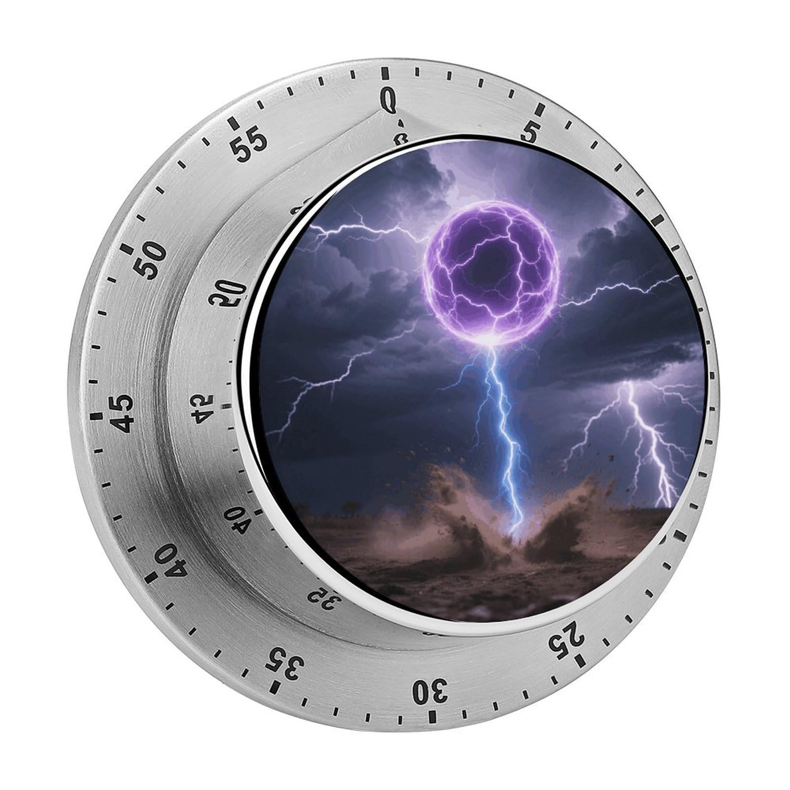 Ball Lightning Strike Round Mechanical Kitchen Timer