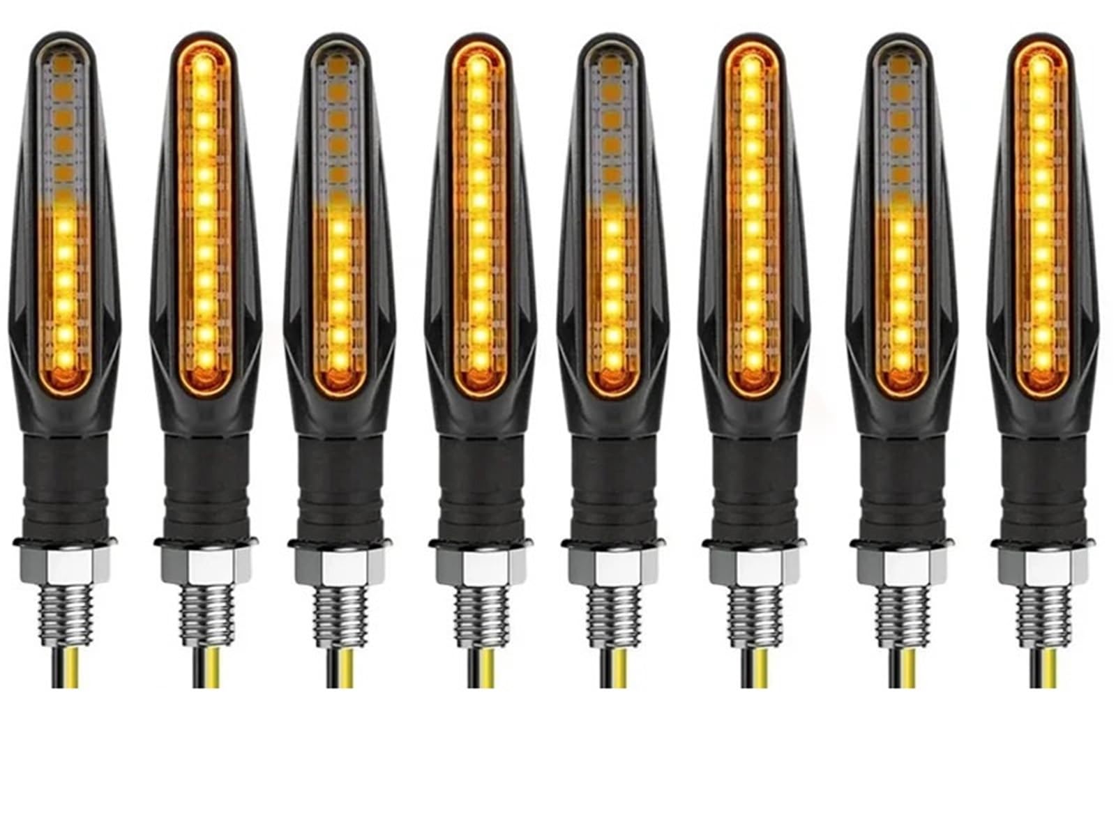 Światła kierunkowskazów Kierunkowskaz Motocykla | Kierunkowskaz motocykla Uniwersalny migający dynamiczny migacz DRL(8 Pcs)