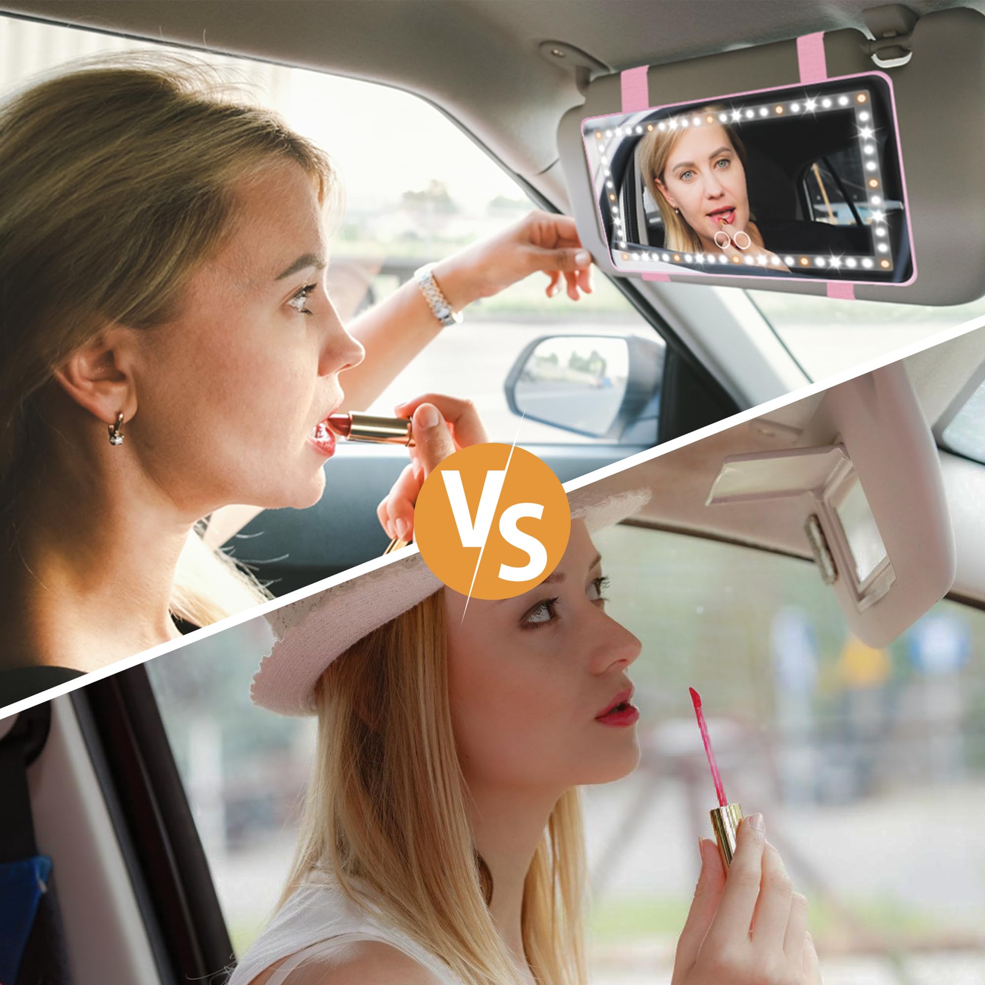 Miroir Pare Soleil Voiture,Miroir De Courtoisie Voiture Avec