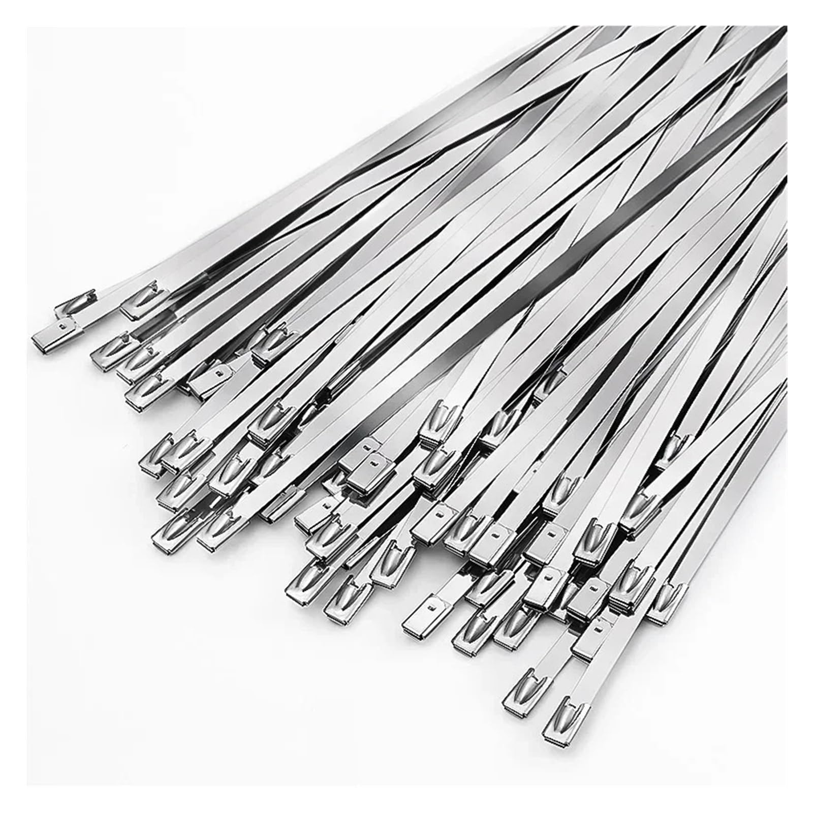 LYVQZPWLRcâble en acier inoxydable, Lot de 60/20 serre-câbles en acier inoxydable, réutilisables, autobloquants, en métal, for câbles d'échappement(4.6x200mm,20PCS)