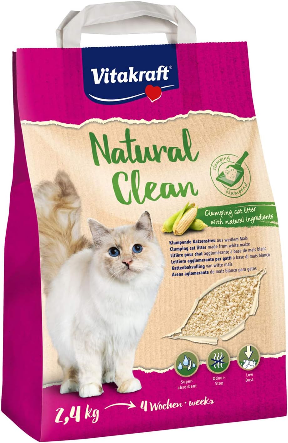 Natural Clean Corn Litter 2.4kg