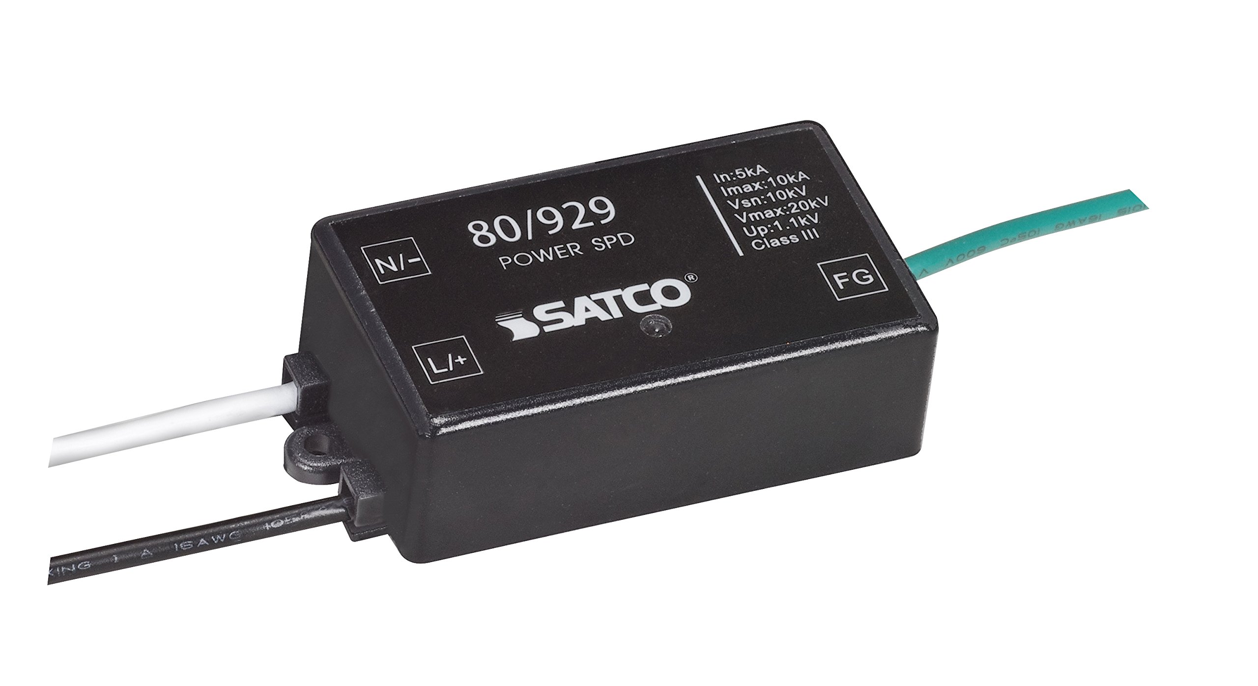 Satco 80/929 100-277 Volt Height 0.83 inches Length 3.19 inches Ac 1.1 kV Protection Level LED HID Surge Protector