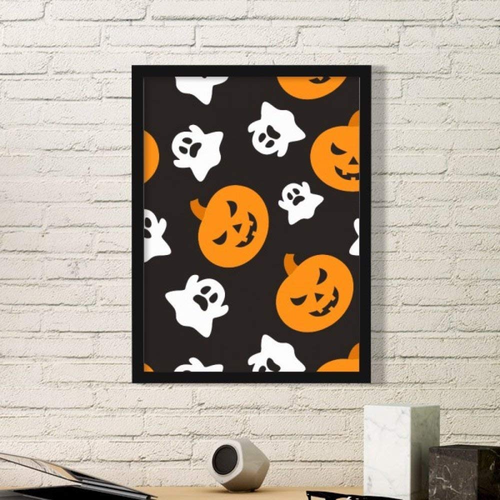 Cadeau d'Halloween original avec cadre photo citrouille et image de fantôme