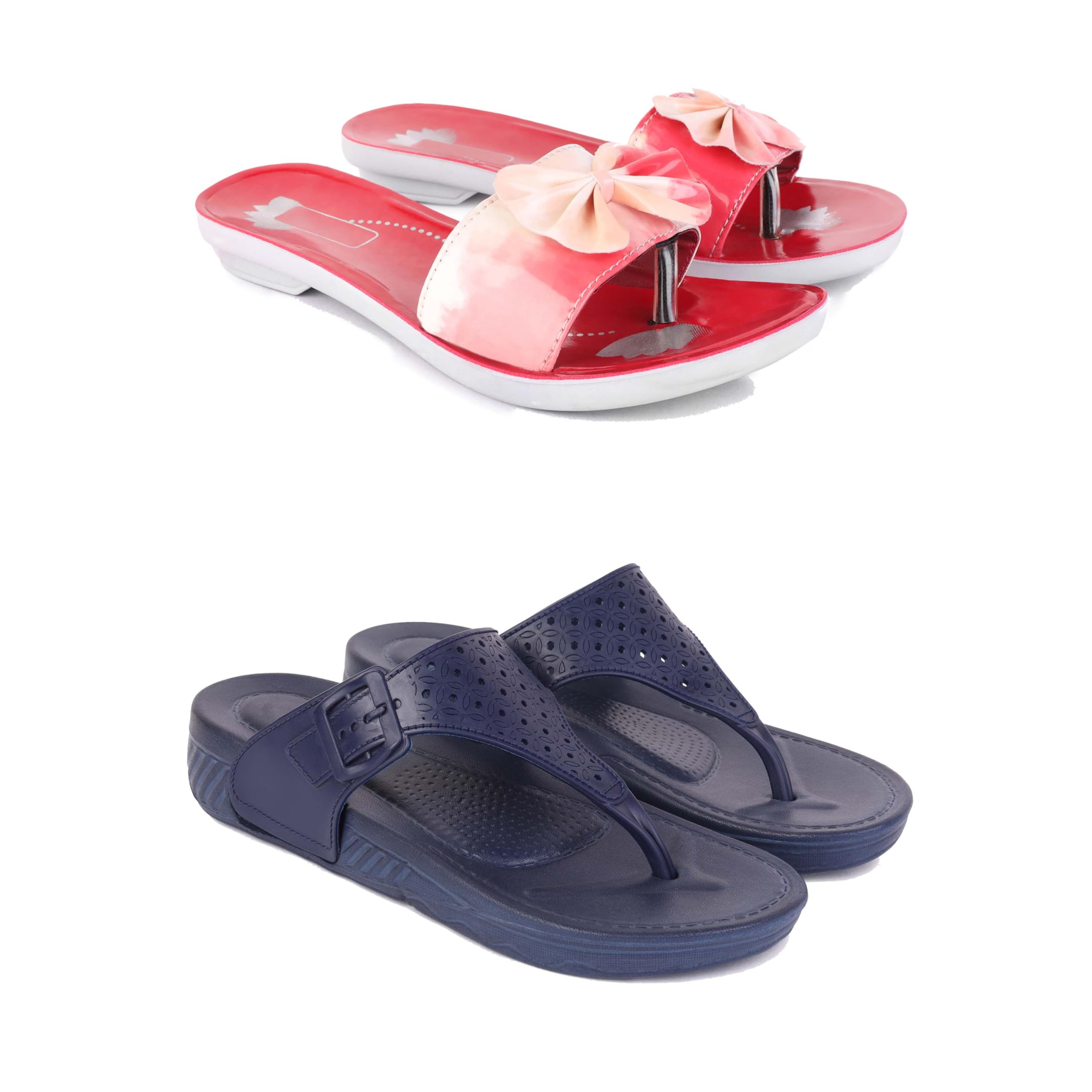 Women's Sandals | Lightweight Wear| Stylish & Easy to Wear For Women'S PCV-SAN-(2-COMBO)-1964-1985-picture-32
