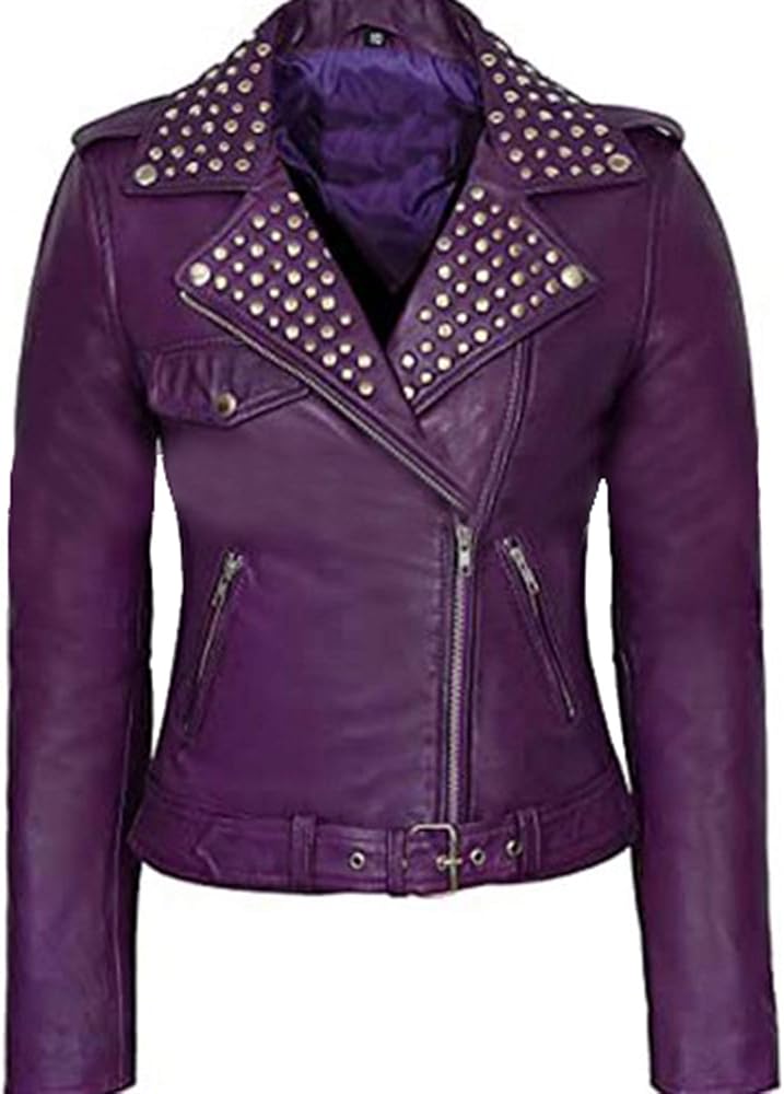 Purple studded jacket Clearance