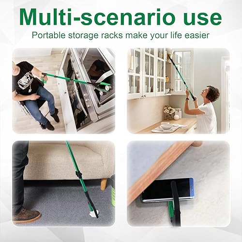 Miniatura 5 de Herramienta de alcance de 41.7 pulgadas de largo actualizada, 2023, alcanzadores y agarradores para personas mayores, con mandíbula giratoria +