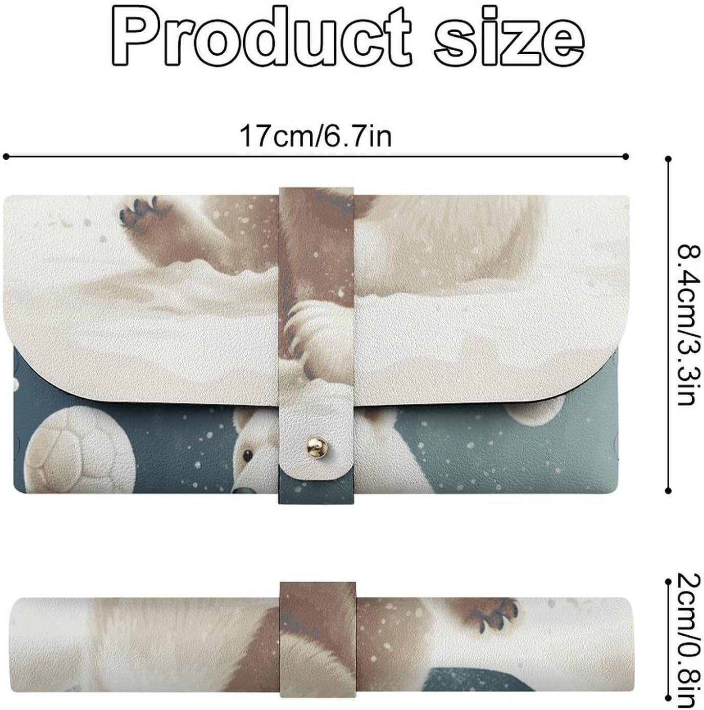 PU Leather Shell Glasses Cases, Classic Fashion Eyeglasses Case image 2