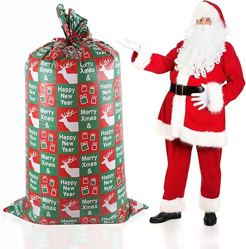 ysmile Bolsa de regalo extra grande para baby shower, bolsa de envoltura de regalo para niños, bolsa de plástico gigante de 60 pulgadas, tamaño