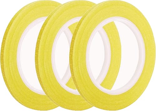 Miniatura 7 de ANCIRS Paquete de 3 cintas para pintores de 14 pulgadas por 60 yardas, cinta adhesiva con acabado fino y estrecho y borde de fácil extracción de 14