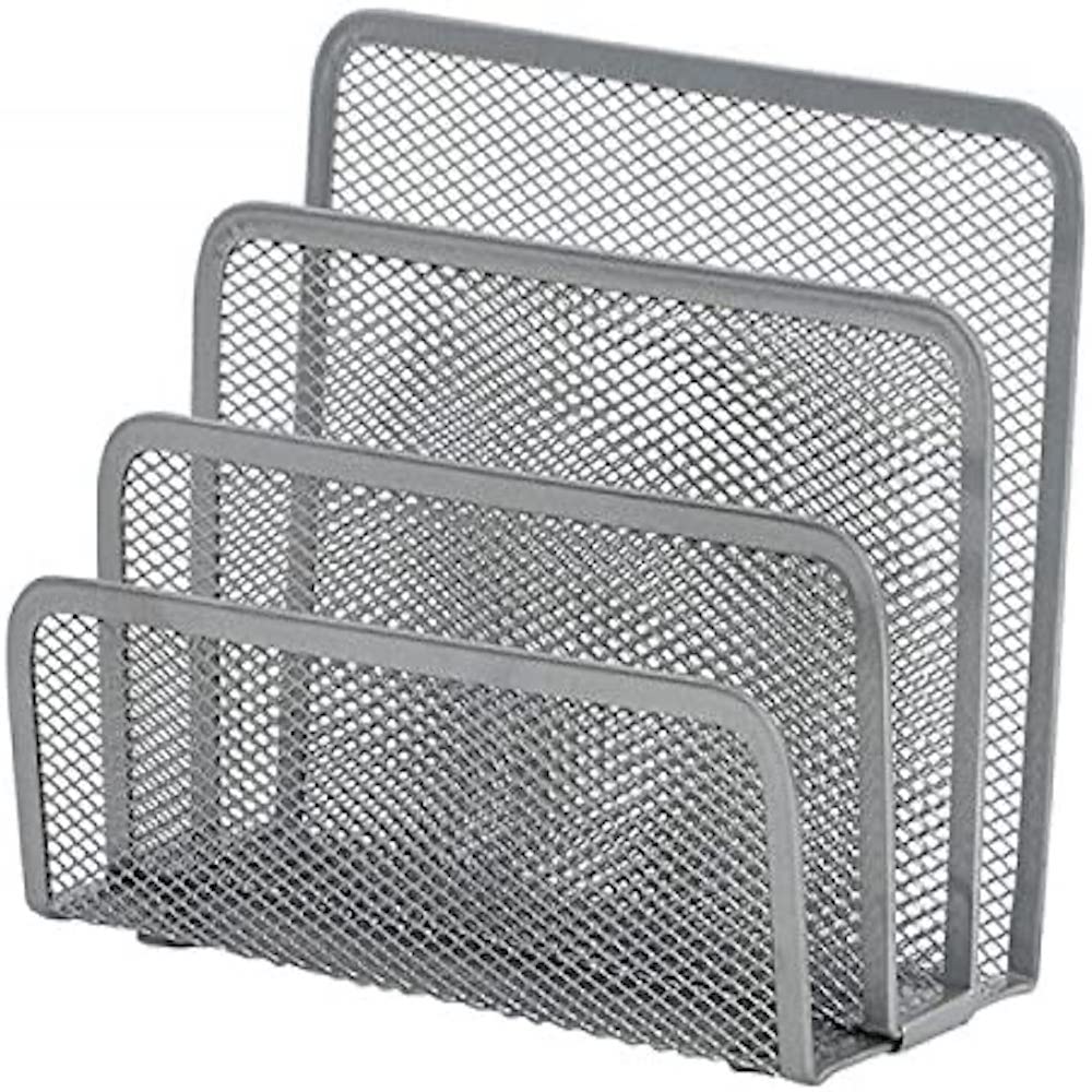 Q-Connect Soporte Para Cartas Metálico Rejilla Color Plata 175 x 140 x 82 Mm