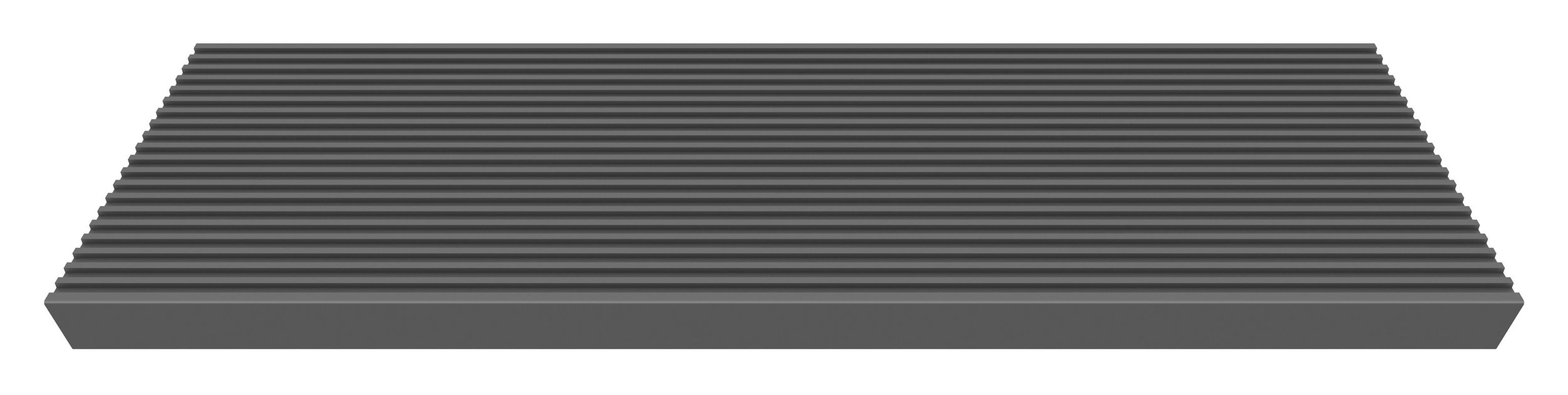 DOLLE TRIMAX Stufe für Außentreppen 100 x 22 x 4 cm anthrazit glasfaserverstärkter Kunststoff sicherer Tritt
