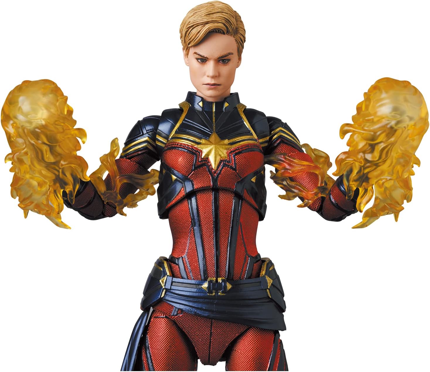 MAFEX No. 163 Captain Marvel Endgame Version, Total Height Approx. 5.9 inches (150 mm), Painted Action Figure