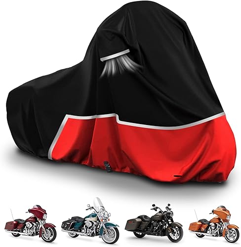 Miniatura 1 de Funda impermeable para motocicleta de repuesto para modelos Harley Davidson Touring, tela Oxford 420D Electra Glide, Road KingGlide, Street Glide,