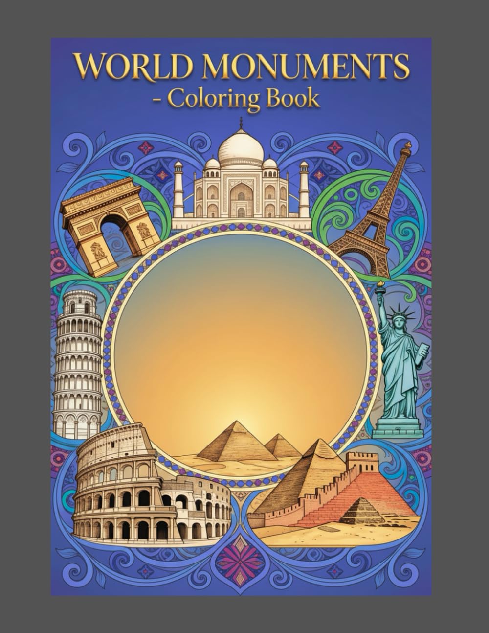 World Monument coloring book