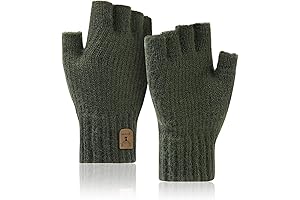 Winter Knit Fingerless Gloves for Comfort and warmth