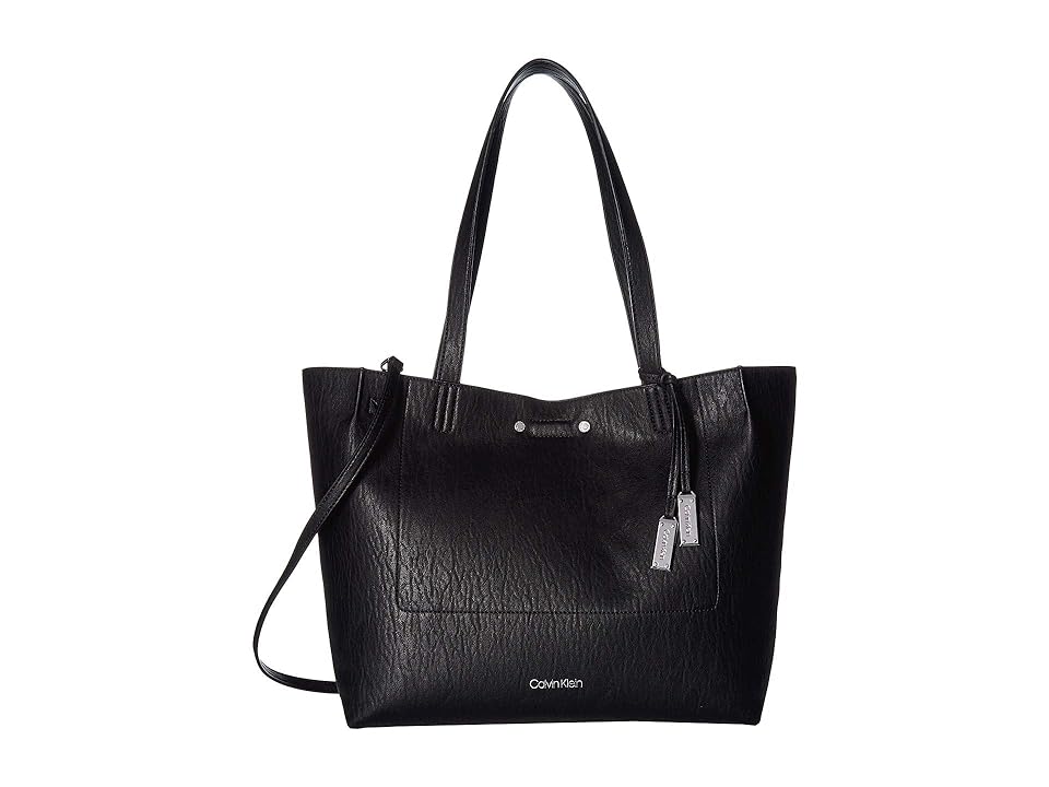 

Calvin Klein Bubble Lamb Novelty Tote (Black/Silver) Tote Handbags
