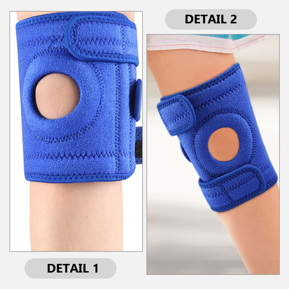 SOESFOUFU Elastic Kids Knee Brace Comfortable Nonslip Adjustable for Running Daily Activities and Sports
