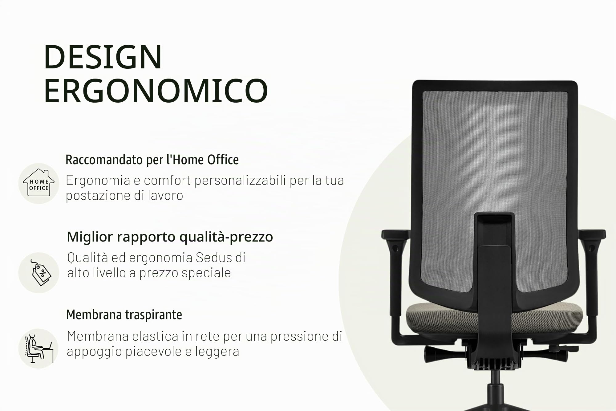 Sedus, Se:do PRO Light 2, sedia da ufficio ergonomica, membrana a rete, petrolio, regolabile in altezza