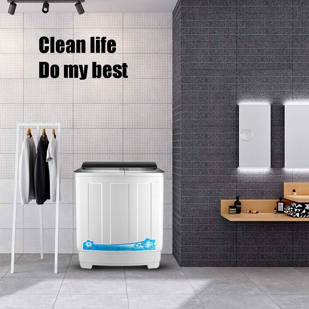 Pralka z podwójną wanną, duża pojemność, moc prania 430 W, moc odwodnienia 160 W