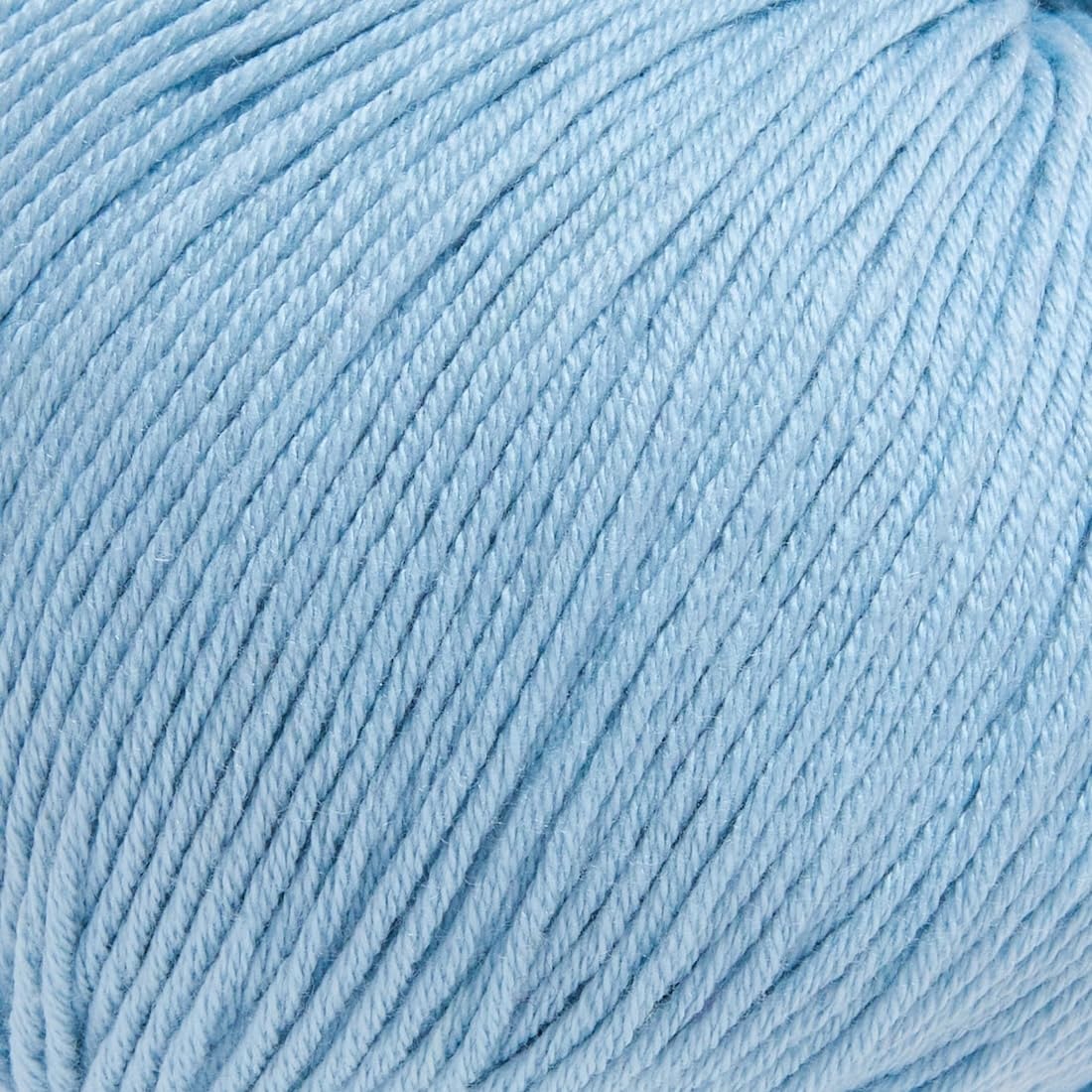Utopia Crafts Amigurumi Cotton DK Yarn for Crochet and Knitting 50% Cotton, 50% Acrylic Blended, 3X 50g (Light Blue) - Image 3