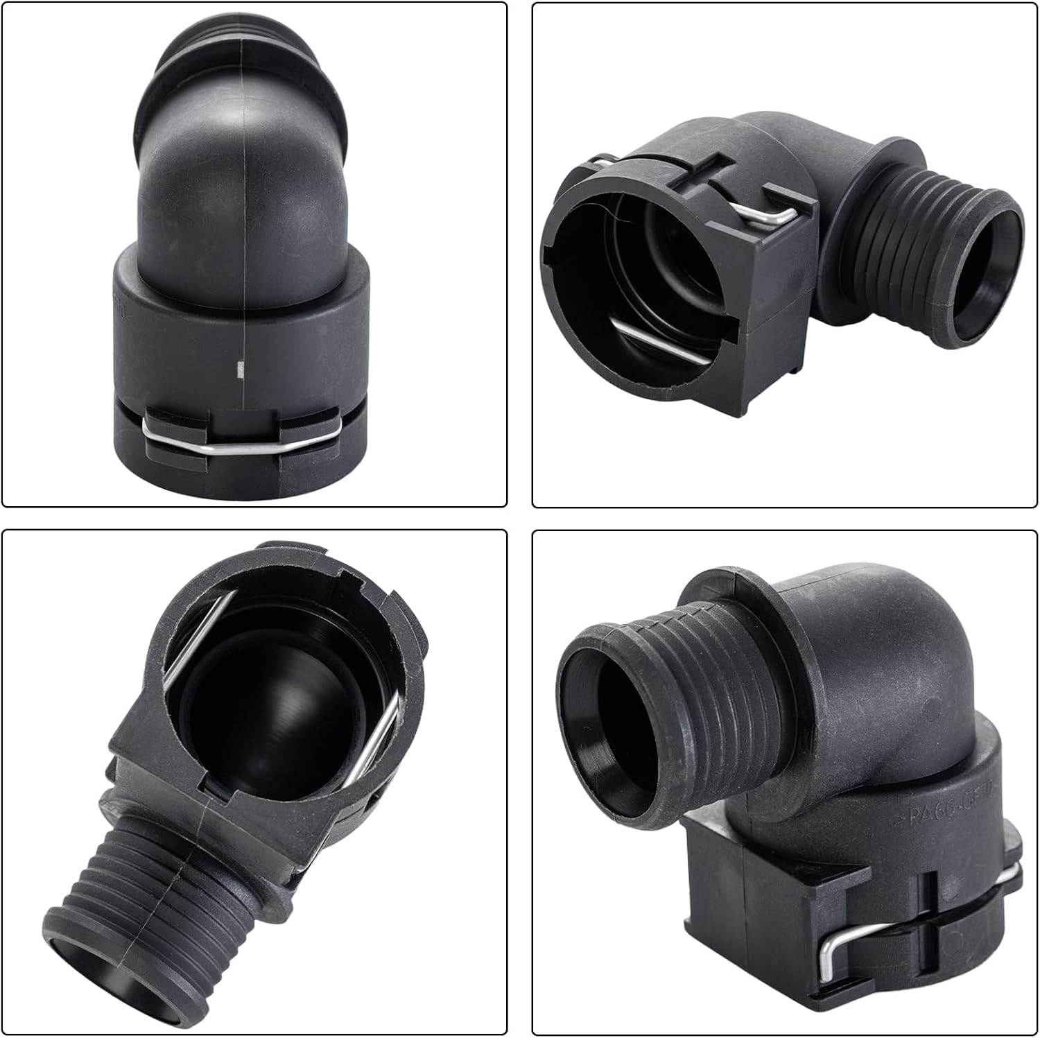 4PCS Heater Inlet Hose Connector Compatible with Chevy Trax/Sonic/Cruze & Buick Encore - OE# 95089363/950893634