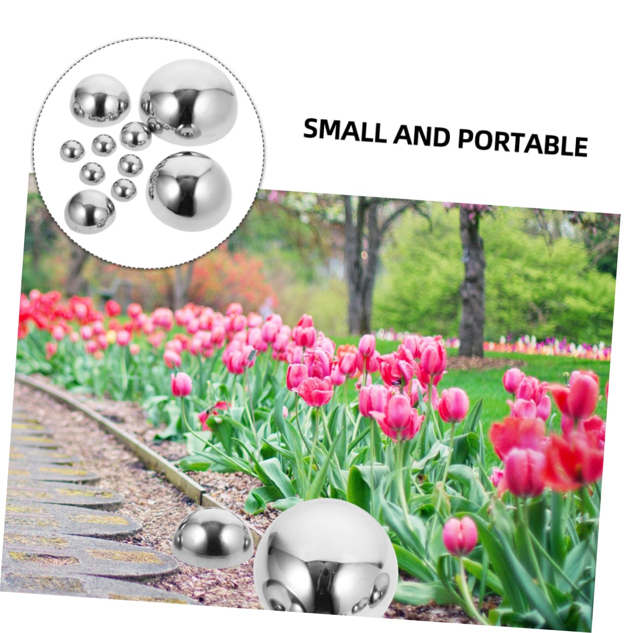 Supvox 27stücke Garten Dekokugeln Reflektierende Halbkugeln Für Teich Und Outdoor-Dekoration Polierte Gartenkugeln Verschiedenen Stilvolle Gartenornamente