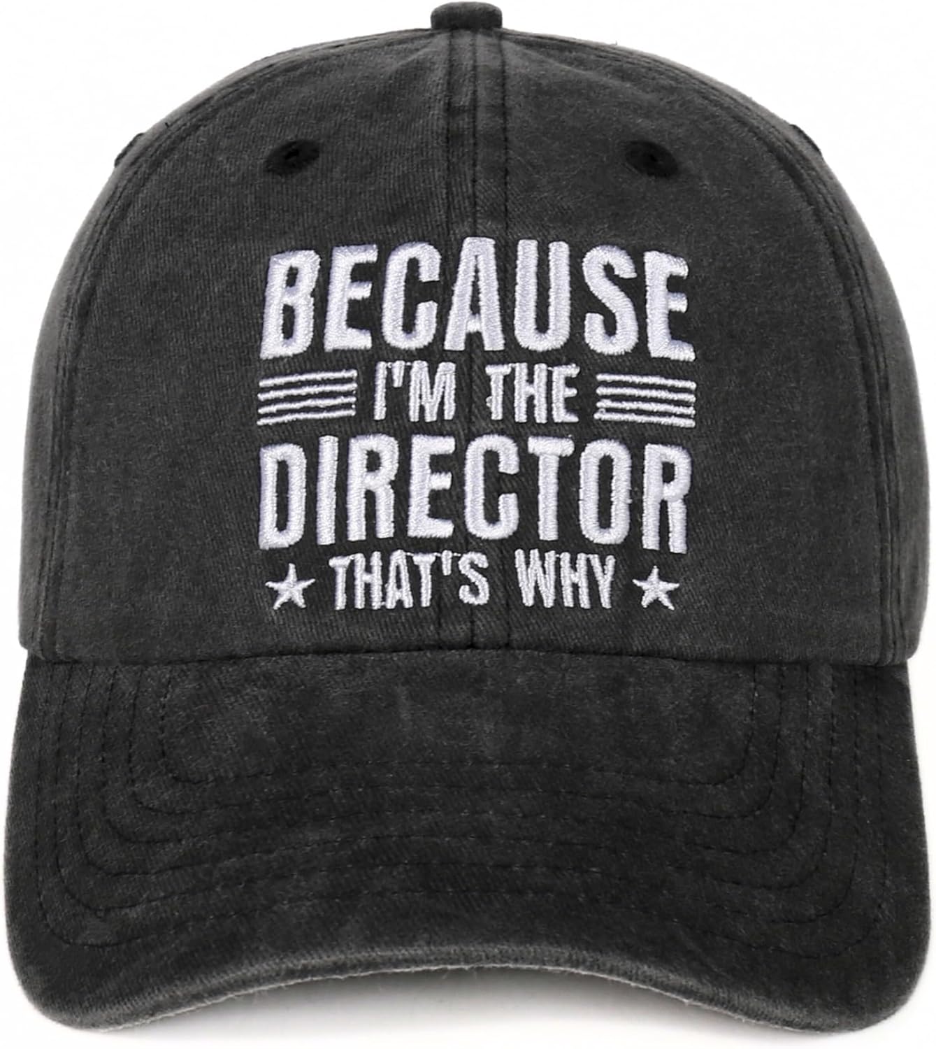 InnoBeta Funny Director Gifts Cap for Men, Women for Christmas, Birthday, Adjustable Embroidered Baseball Hat Black