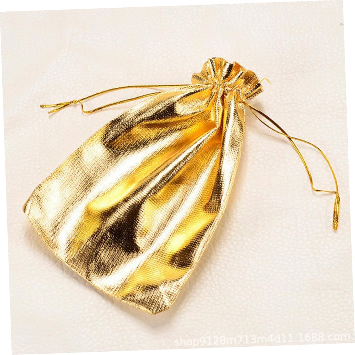 ORFOFE 100pcs Golden Jewelry Storage Bag Elegant Wedding Present Bundle Party Favor Pouch for Organizing Earrings Necklaces Bracelets Hair Accessories