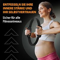 MANTRA SPORTS Pilates Gyűrű - Otthoni Fitness Eszköz Medencefenék Edzéshez, Comb és Csípő Erősítéshez, Férfiaknak és Nőknek, 35,5 cm, Hordoz 6
