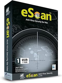 eScan Antivirus for Mac Internet Security Download Total Protection mac total security 2019 antivirus for MacBook air | 1 Device -1 Year | Key card