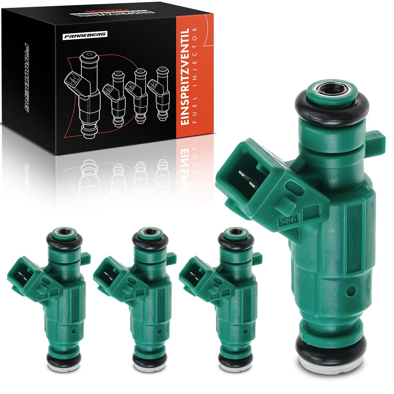 Frankberg 4 injecteurs de carburant 0280156025 | Compatible avec: ,