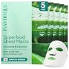 PLANTIFIQUE Korean Face Mask Pack of 5 with Superfoods Aloe Vera Hyaluronic Acid & Ceramide NP Moisturising and Soothing Cloth Mask Korean Face Mask