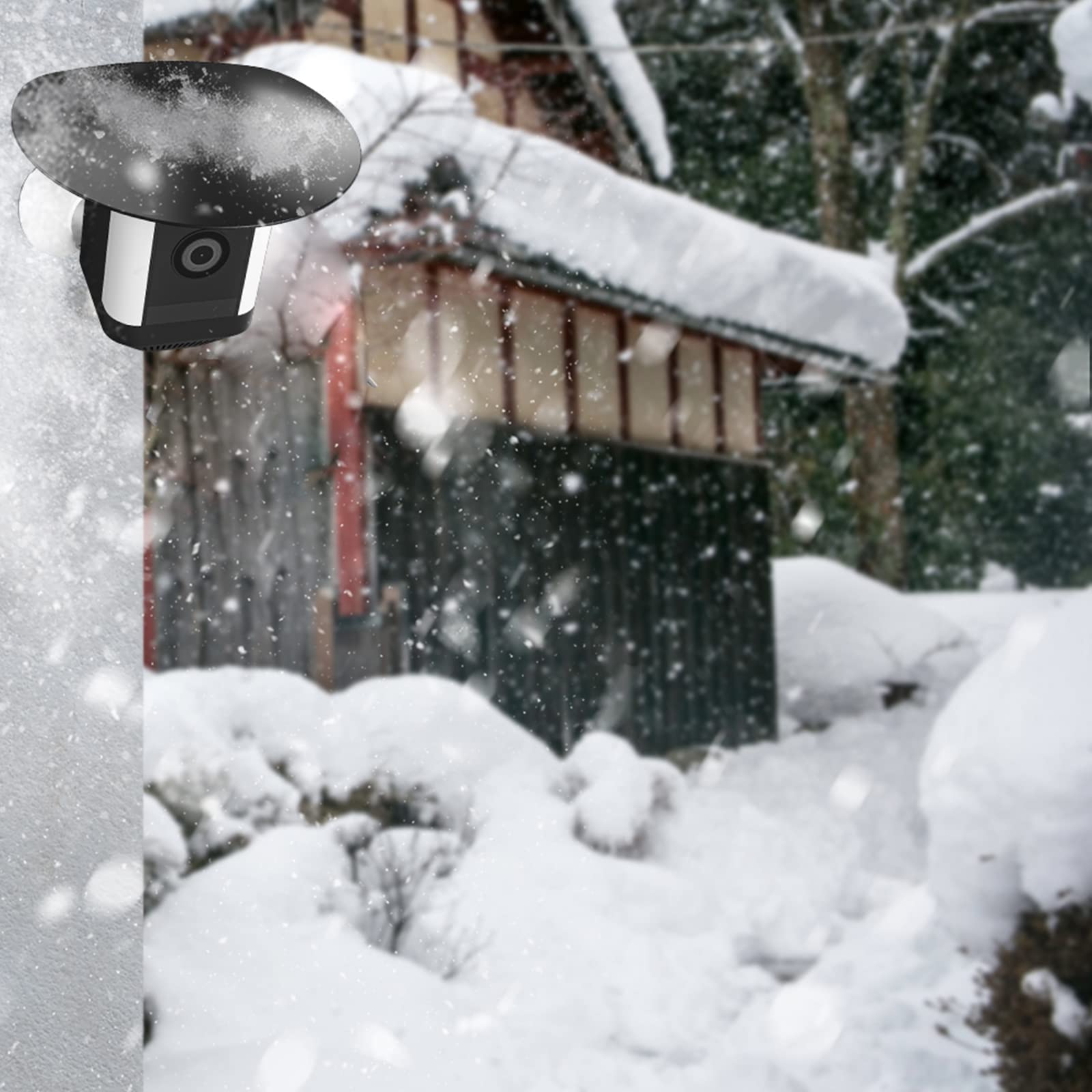 Kamera Regenschutz für Ring Spotlight Kamera Plus, Aussen Überwachungskamera Abdeckung Sonnenschutz Kamera Zubehör für Ring Spotlight Spotlight Cam Plus, Schützt die Kamera vor Staub & UV-Strahlen