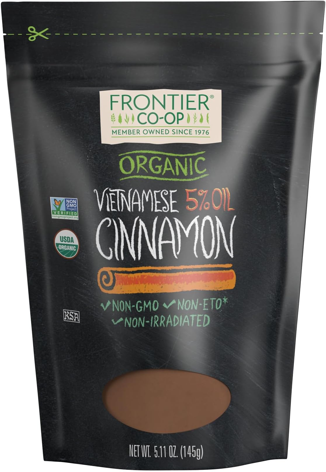 Organic Ground Vietnamese Cinnamon 5.11oz