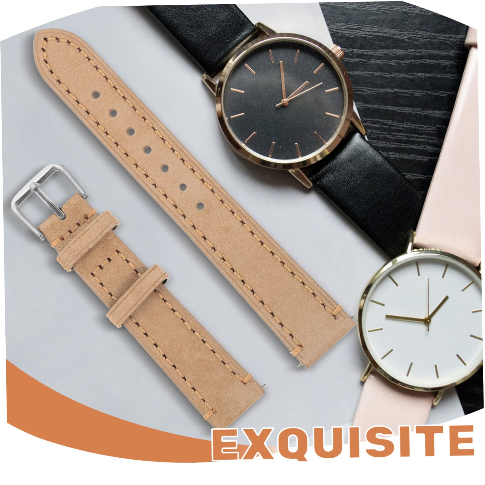 Uonlytech 2pièces Bracelet De Montre Douce Pour Hommes Et Femmes Remplaçable Confortable Et Élégant Accessoire Pour Usage