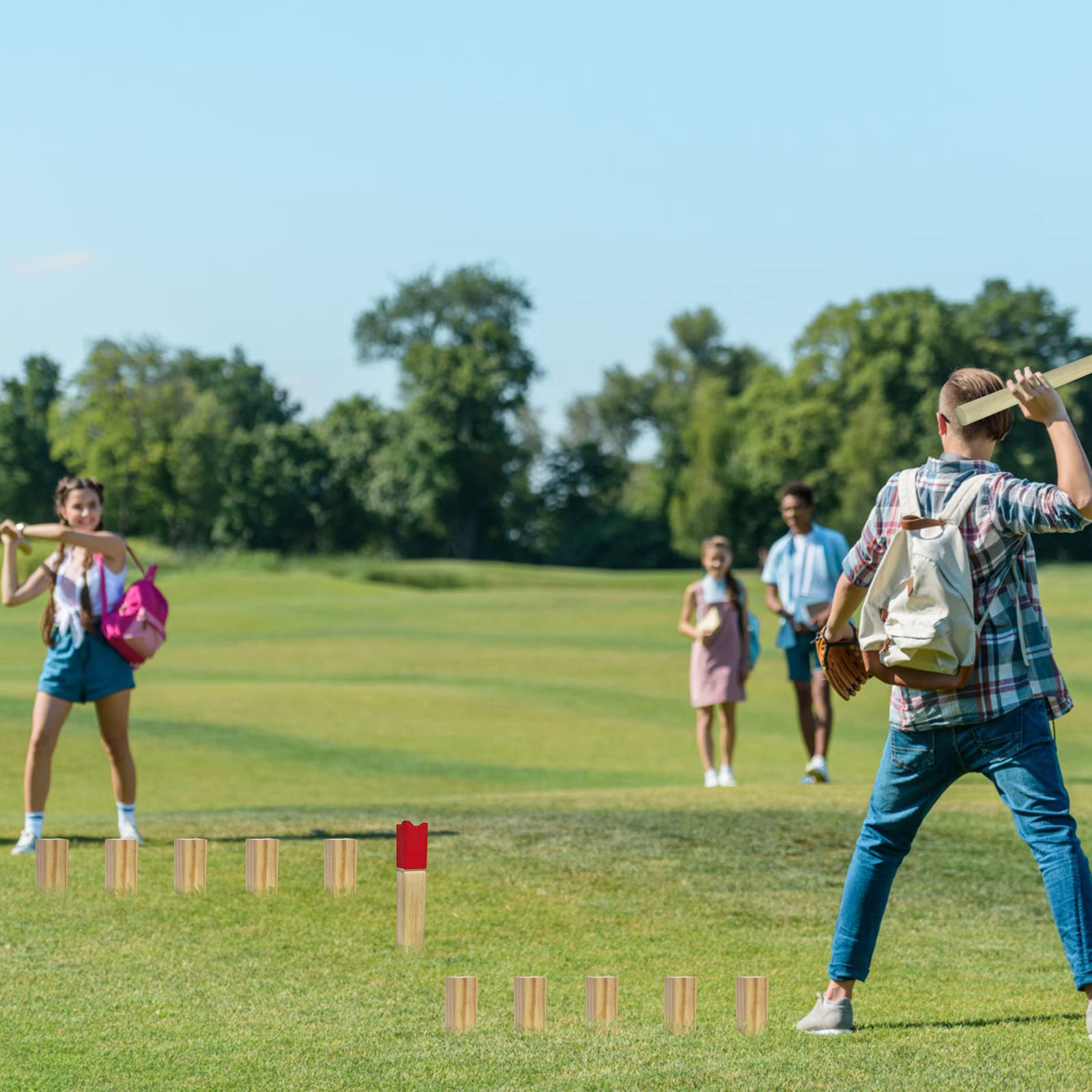 ACXIN Juego vikingo al aire libre, juego de 5 cubb, juego de fútbol de Cubb, Moorland Cubb