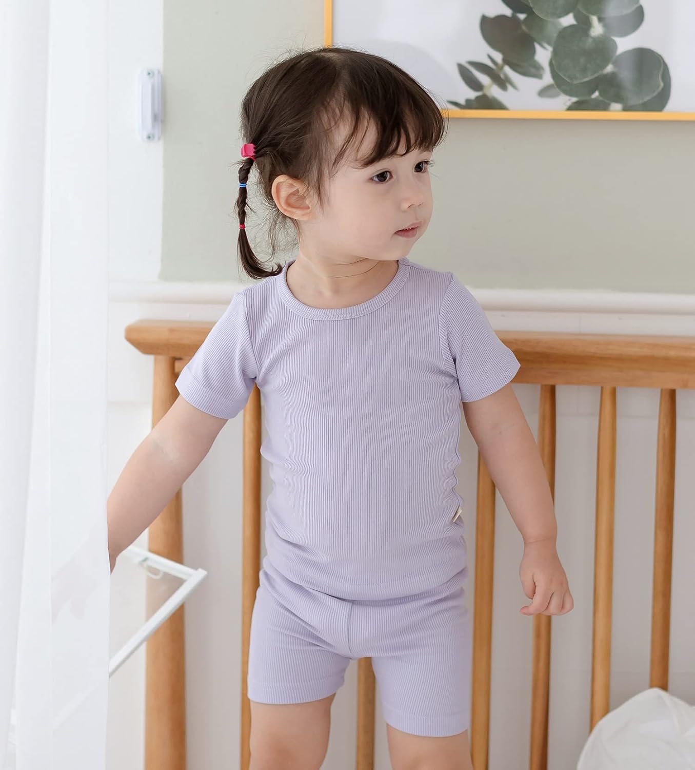 AVAUMA Toddler Short Pajamas Set Baby Boys Girls Kids Snug fit Ribbed Sleepwear pjs for Daily Life Style