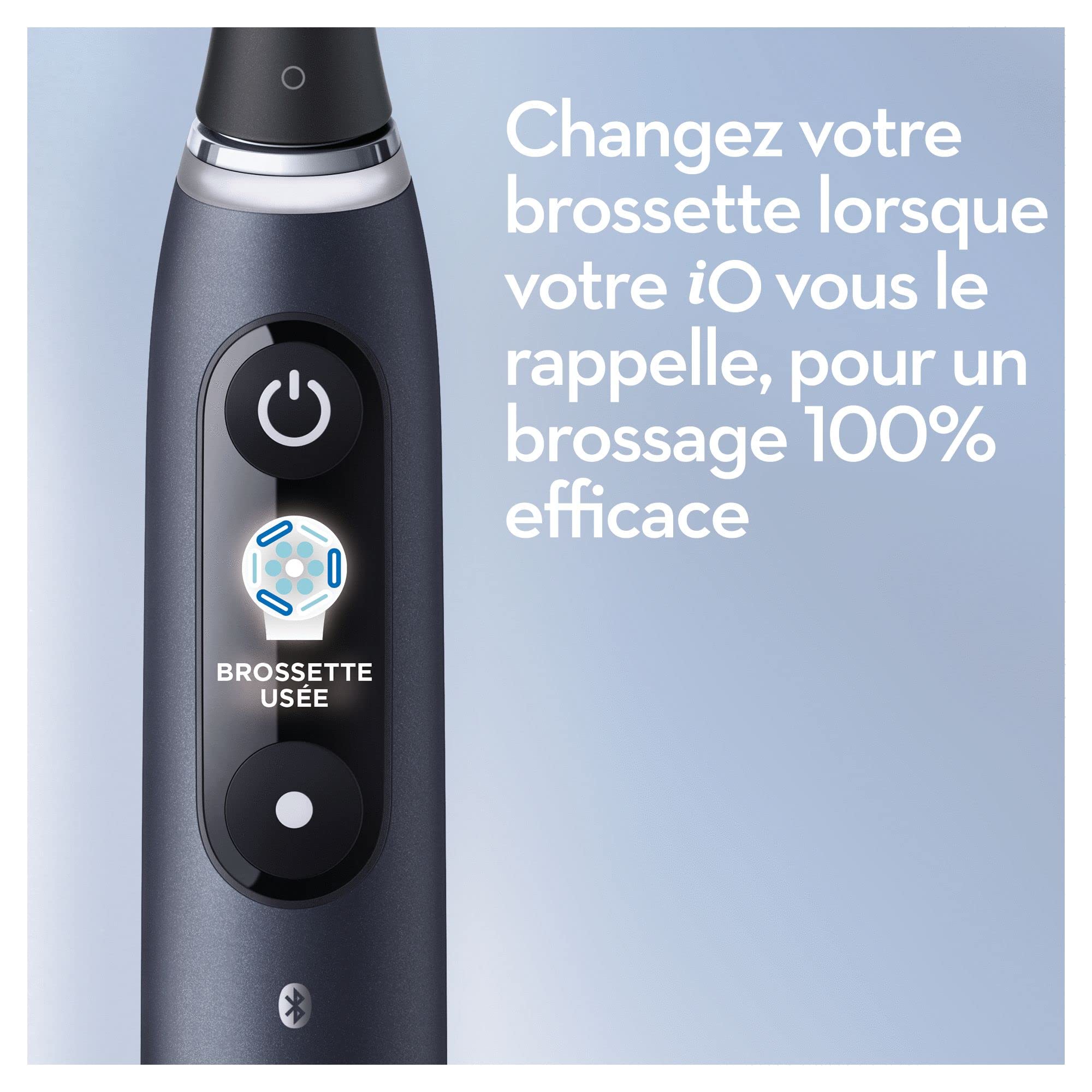 Oral-B iO 9 Brosse A Dents Electrique Noire Edition Speciale, 7 Modes De Brossage Avec Blancheur, Soin Des Gencives, 16 Zones De Nettoyage, 2 Brossettes De Rechange Oral B, Chargeur, Etui Voyage