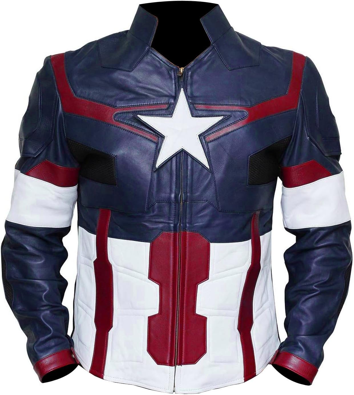 Captian Faux Leather America Super Hero Jacket Movie Design Replica