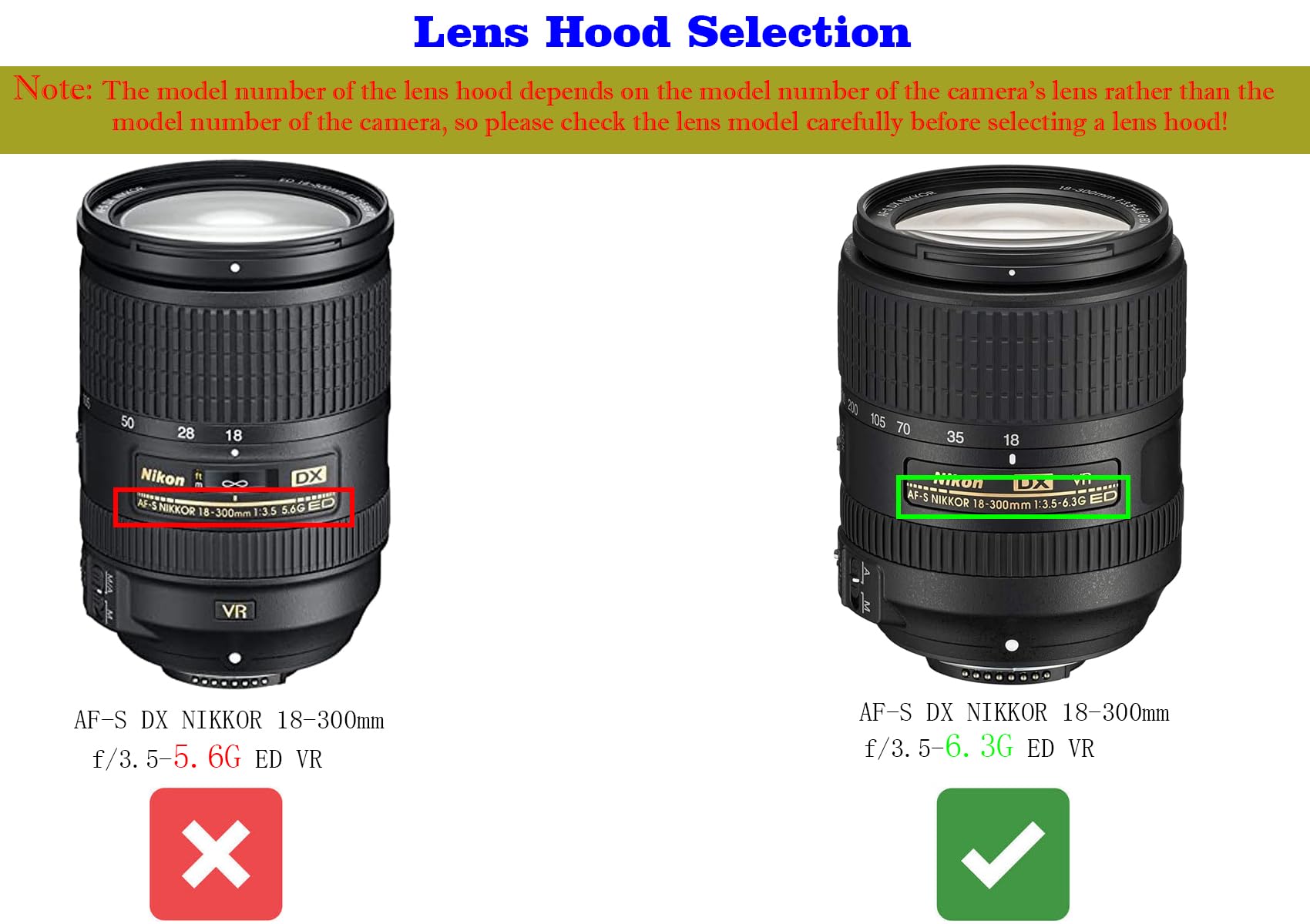 Pare-soleil HB-39 pour Nikon NIKKOR AF-S DX 18-300 mm f3.5-6.3G ED VR AF-S DX 16-85 mm f3.5-5.6G ED VR, Hxdzieory 67 mm