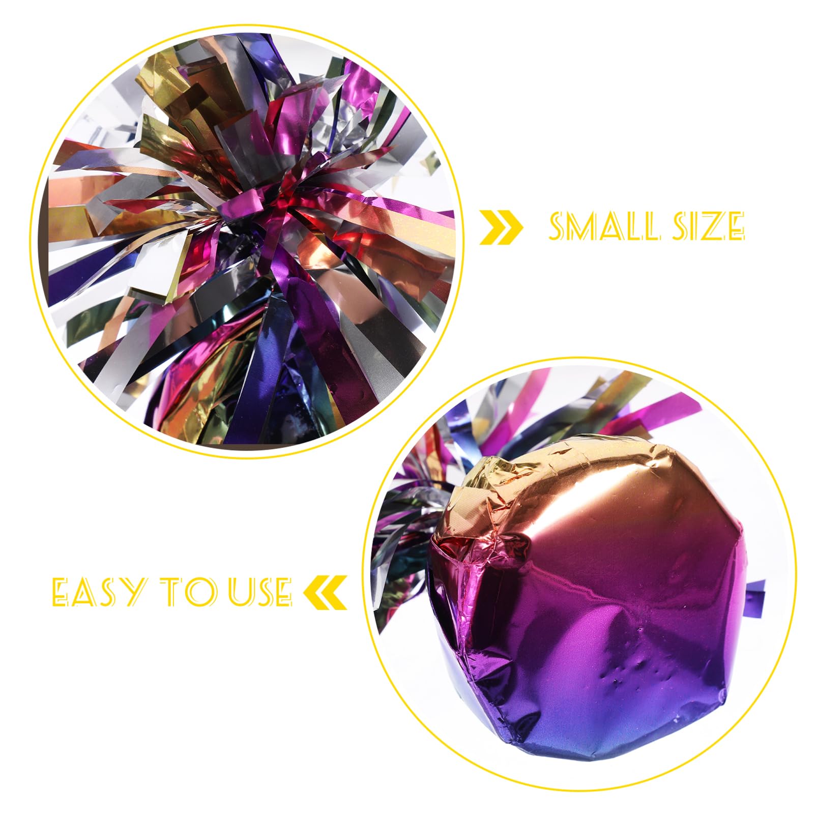 Pesas para Globos 6 Piezas de Film y Cemento para Eventos