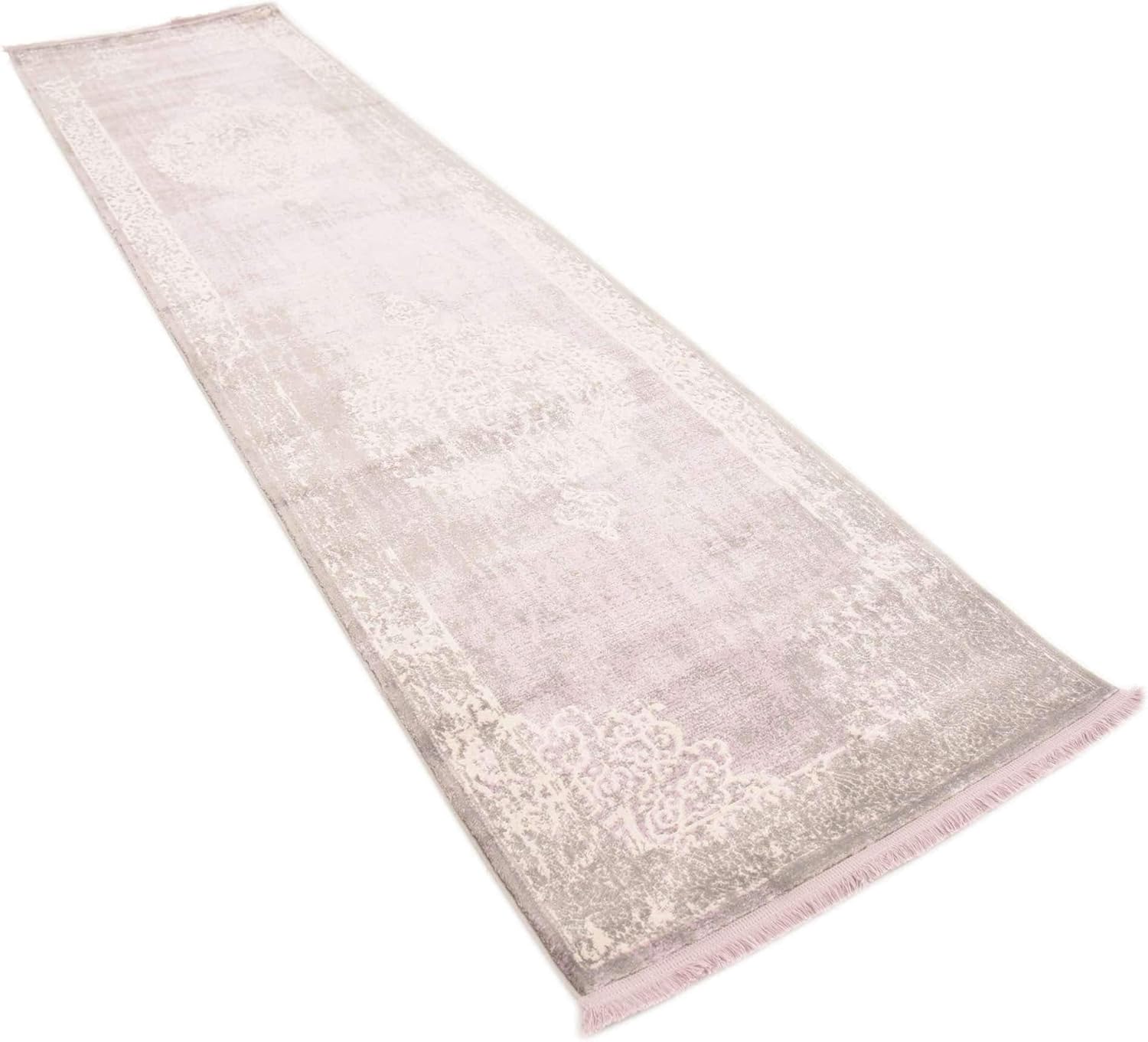 Unique Loom New Classical Collection Area Rug - Olwen (2' 7" x 10' Runner, Purple/ Gray)